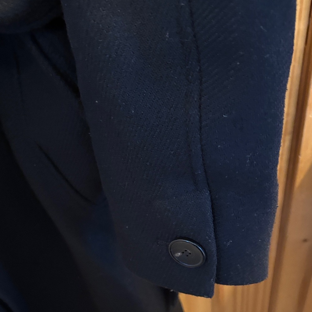Zara Elegant Black Wrap Coat - Picture 6 of 12
